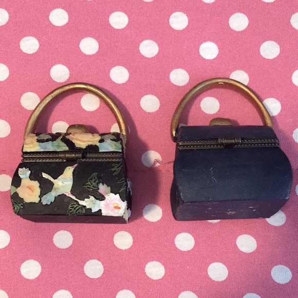🌷HP Set of 2 Miniature purse keep sakes boxes - Picture 2 of 13